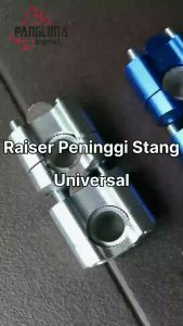 Riser Peninggi Stang Raiser-Setang Variasi CNC Untuk Semua Jenis Motor-Universal Merah-Kuning-Biru-Silver-Hitam