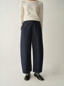 INSIS FEMME | Pure Cotton Active Dyed Washed Retro Flare Cropped Jeans
