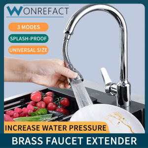 Brass Kitchen Gadgets 3 Modes 360 Rotatable Bubbler Faucet Extender High Pressure Water Saving Tap Bathroom Accessories Supplies