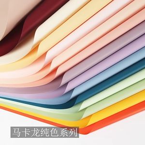 Giấy gói hoa trơn mờ (5 - 20 Tờ) một màu không thấm nước giấy gói quà vintage phụ kiện hoa khô