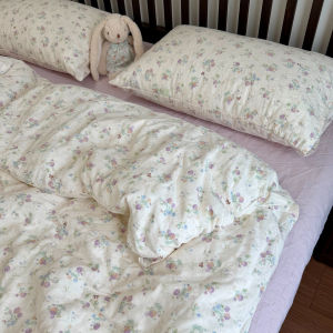 Tang Yi | Cartoon Floral Cotton Double Layer Gauze Bedding Set