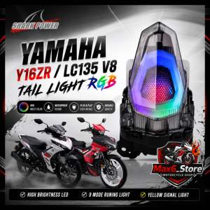 YAMAHA Y16ZR V1 V2 / LC135 V8 LAMPU BELAKANG RGB LED REAR TAIL LIGHT Y16 /LC FI V8 / EXCITER155 TAIL LAMP RAINBOW ADJUSTABLE SHARK POWER