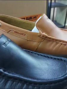 MENS CLUB / CASUAL FLAT SHOES / KASUT KULIT JALAN LELAKI