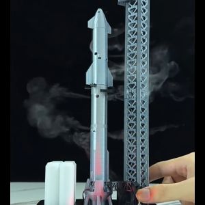 [READY STOCK] SPACE X ROCKET WITH STARBASE - HUMIDIFIER WITH LED LIGHTS