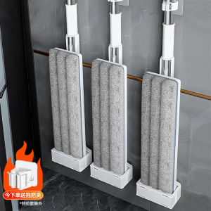 Hand-Free Automatic Water Absorption Flat Mop New 2025 Household Cleaning Tool Stainless Steel Pole Ultra-Fine Fiber Pads