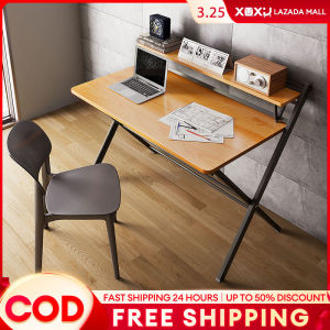 Folding Computer Table Meja Lipat No Installation Required Portable Adjustable Study Writing Table  Student Dormitory Table Meja Komputer 折叠桌/电脑桌