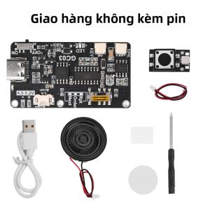 Aideepen | Hộp Quà Tặng Sáng Tạo GC03 Có Nắp Nhạc Module Giọng Nói Tải MP3 Loa TYPE-C - Chức Năng Ghi Âm Hoạt Động Bằng Thẻ Nhớ Dành Cho Giáng Sinh Sinh Nhật