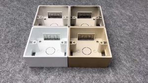 Multi-color Wall Switch Socket Utility box PVC Junction Box For Surface And Embedded mounted Box Of the type 146/86