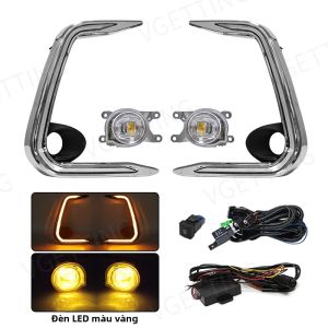 Chrome Trim Đèn Chạy Ban Ngày DRL Cho Toyota Corolla 2021 Đèn Sương Mù LED Cản Trước 3400LM Đèn Báo Rẽ Khi Lái Xe Bạc 12V