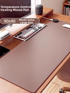 Extra Large Heated Mousepad Waterproof Office Desktop Computer Warm Hand Mat Student Desk Mat Heat Retention Home Use