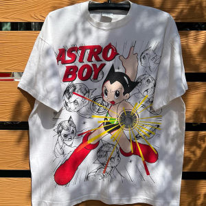 Bandai | Cotton Comfortable Short Sleeves Classic Comic "Astro Boy" Printed Short Sleeves Trendy Street Short Sleeves Y2K