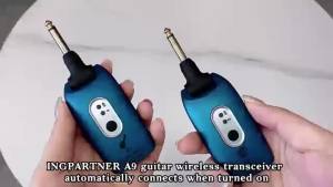 Đàn Guitar Điện Hệ Thống Không Dây 2.4GHz Đầu Thu Đa Năng Pickup Điện Âm Phụ Kiện Guitar Dành Cho Nhạc Sĩ