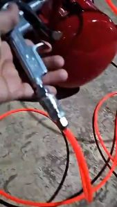 สายลมท่อใยถัก PU ใยแก้ว 5x8 มม.15 เมตร และ 8 เมตร เสริมใยแก้วถัก พร้อมหัวต่อคอปเปอร์ ทนแรงดันสูง สายลม สายลมปั๊ม สายเติมลม สายปั๊มลม สายลมพร้อมใช้ ขนาด