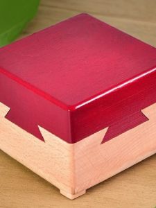 Mysterious Machine Unclasp Organ Box Wooden Three-Open Magic Box Burr Puzzle Chamber Escape Props Scientific Creative Small Gift