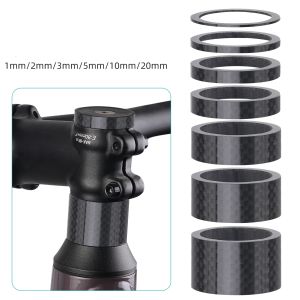 Carbon Fiber Bike Headset Spacer Kit 1/2/3/5/8/10/15/20mm MTB Bike Headset Rings Bicycle Headset Spacer Kit for 28.6mm