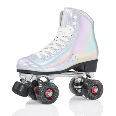 Professional Adult Inline Skates Black 4 Wheels