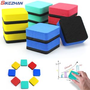 2/4pcs Kitchen Whiteboard Dry Eraser Magnetic Whiteboard Eraser Marker Cleaner Chalk Blackboard Wipe School Office Supplies