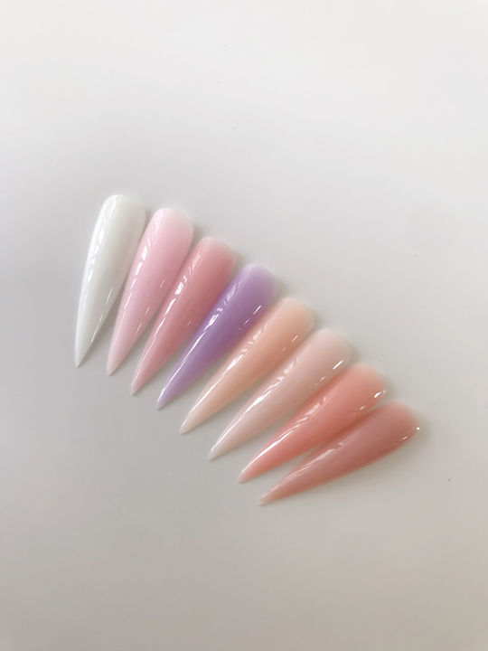 Russian Style Milk Gel Nail Extension Phototherapy Hard Gel Lightweight Nude Pink Nail Art Tools Extend Nail Model Base Pack