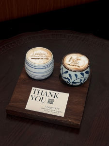 Retro Hand-Painted Ceramic Coffee Cup Italian Espresso Latte Cup Print Cold Brew Cup Dirty Australian White Latte Cup