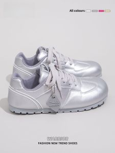Warrior | Silver Retro Casual Sneakers