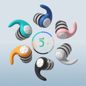 Sleep ลดเสียงรบกวนปลั๊กอุดหูป้องกันหูปลั๊กอุดหูป้องกันเสียงรบกวนกันน้ําสําหรับเดินทางทํางาน Tapones Para Dormir ปลั๊กอุดหู