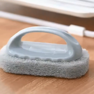 Sikat Pembersih Serbaguna Sabut Gagang Sikat Wajan sabut sikat Pembersih Kerak Lantai Dinding Sikat WC Kamar Mandi-SS