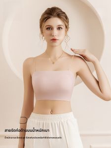 MiiOW | เสื้อกล้ามสายเดี่ยวแบบมีแผ่นเสริมหน้าอกสำหรับผู้หญิงในช่วงฤดูร้อน เสื้อชั้นในแบบมีโครงหลังสวยงาม เสื้อชั้นในแบบสวมใส่ในบ้านและกลางแจ้ง