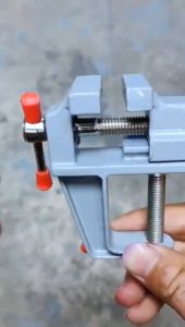 Bisa COD/Bayar Di Tempat Klem Catok Vise Table Ragum Penjepit Mini Kayu Catok Meja Mini Clam