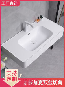 Kerlite Skin Touch Integrated Basin round Corner Water Barrier Cut Corner Double Basin Washing Pool Bathroom Faucet Hole Single Hole Material Other