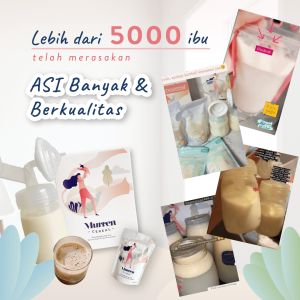 Murren Murren Cereal travelpack 100 gram - 5 days of Breastfeeding (5 pouch) Superfood Ibu