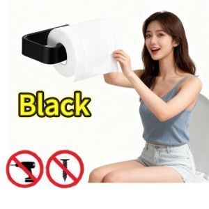 Adhesive Toilet Paper Holder Kitchen Roll Towel Rack Napkin Dispenser Absorbent Stand Tissue Hanger Bathroom Accessories
