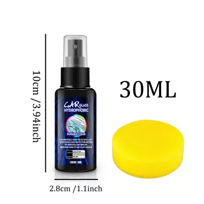 Cars Glass Anti-rain Water Spray Repellent Nano Coating Hydrophobic Waterproof Agent Oil Film Removing Auto Glass Film Agent