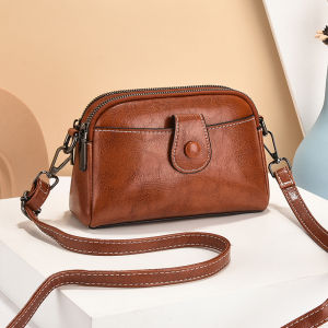 BYUELUN | Retro Soft Leather Crossbody Small Bag Multiple Pockets