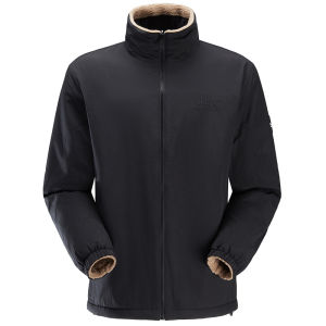 Jeep | Double-Sided Jeep Mens Outdoor Fleece Jacket Waterproof Autumn Winter Warm Coat Cotton Polyester Long Sleeve Casual Jacket