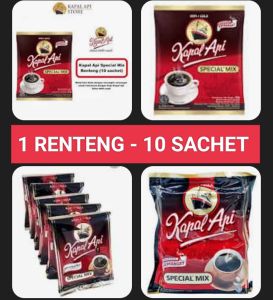 KOPI KAPAL API SPESIAL MIX 1 RENTENG - 10 SACHET