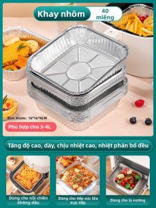 WEIZHIXIANG | Khay Nhôm Hình Vuông Dùng Để Nướng Tại Nhà