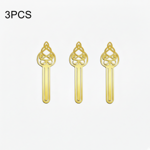 Arabic Calligraphy Bookmark Set - 3Pcs Modern Acrylic Hollow Islamic Quran Bookmarks for Back to School & Stationeries