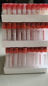 หลอดเก็บตัวอย่าง ฝาสีแดง - SERUM CLOT ACTIVATOR 100หลอด/แพค