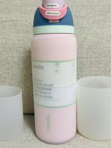 Pink 950ml Thickened Silicone Cup Sleeve Anti-slip Shockproof Transparent Full Coverage Heat Insulation Wear-resistant for Everyone