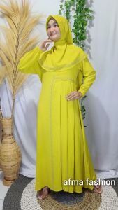 Gamis set kerudung swarosky