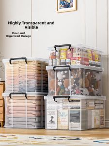 Jeko&Jeko | Transparent Plastic Storage Box For Seasonal Clothes And Books