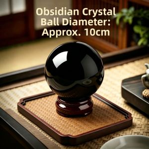HUAKAIYUNDUO | Prosperity Black Obsidian Ornament large