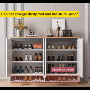 Large-capacity shoe cabinet home indoor new entrance cabinet shoe rack integrated storage minimalist design building entrance shoe rack