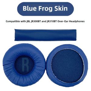 JBL Jr300Bt Jr310Bt Wired/Bt Childrens Headphone Cover Sponge Cover Earpad Headband Pad Soft Shell Leather Pure Color