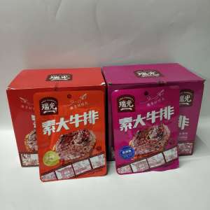 Rui Guang Black Pepper Spicy Tofu Steak Snack Bagged Vegetarian Meat Leisure Nuts And Special Products Soybean Protein