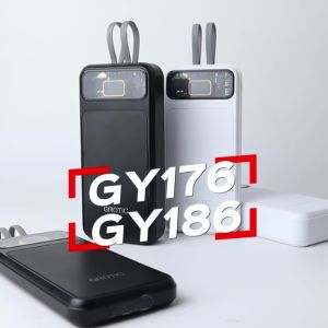 GROTIC Powerbank Fast Charging 24000mAh With Dual Port Type C And Lightning GY186