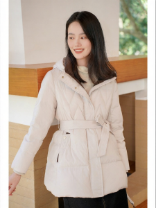 Thickened Waist-Tied Warm Quilted Jacket