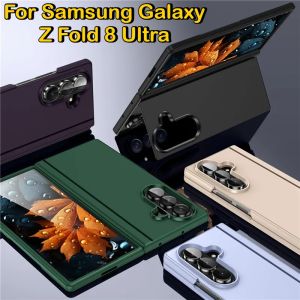 2026 Shockproof Matte Hard PC Cases for Samsung Galaxy Z Fold 8 Ultra 7 6 5 4 3 Skin Feel Folding Bracket Stand Protector Cover
