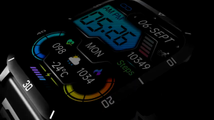 2025 HUAWE1 Rugged Men Smart Watch 1.96-inch HD Touch Screen 3ATM Waterproof Bluetooth Call Heart Rate Calculator Weather Outdoor Sports Smartwatch