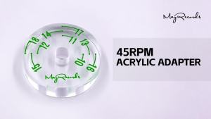 Bộ Chuyển Đổi Mâm Xoay Đĩa Than Acrylic Trong Suốt 45 Vòng/phút 7 Inch Dành Cho Đĩa EP Dùng Cho Mục Đích Kinh Tế